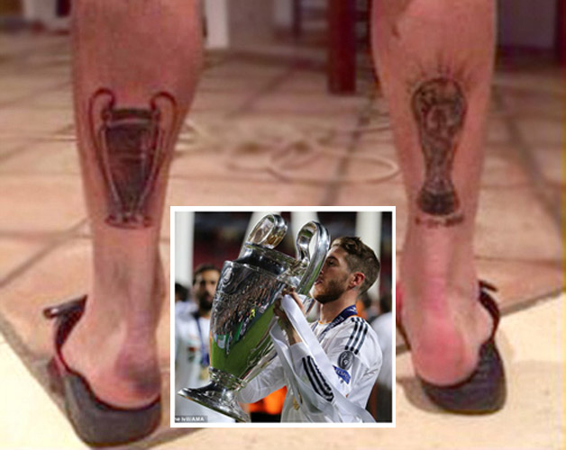 Ramos Ungkap Tato Piala Dunia dan Piala Champions di Kakinya